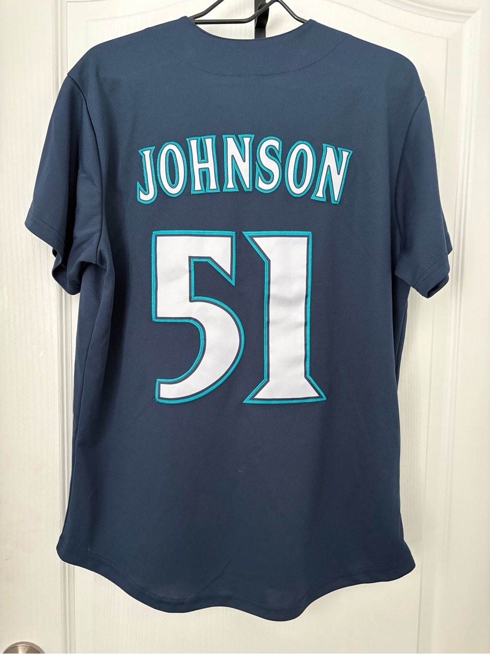 “The Big Unit” Randy Johnson Navy Jersey with White 51 and Teal Trim